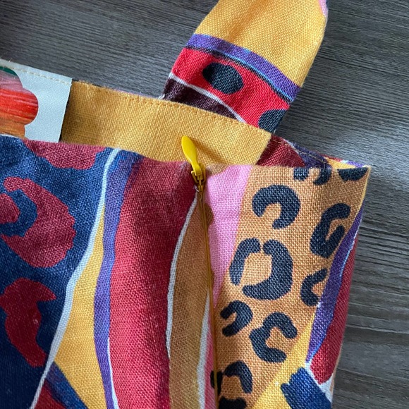 Farm Rio Linen Banana Midi Dress - Picture 4 of 6